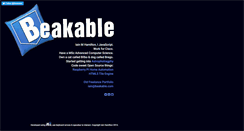 Desktop Screenshot of beakable.com